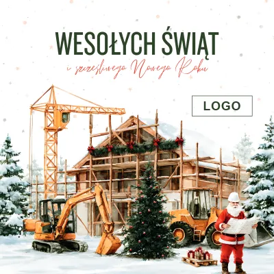Kartka świąteczna z logo - Wzór 19