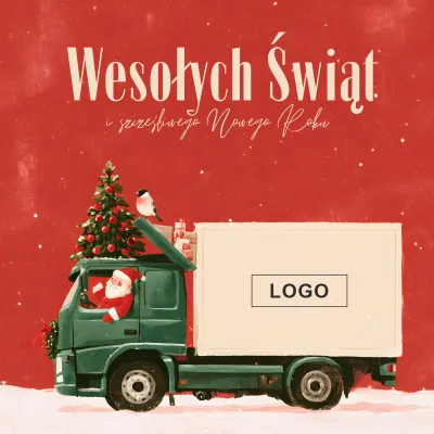 Kartka świąteczna z logo - Wzór 20