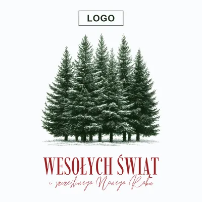 Kartka świąteczna z logo - Wzór 27
