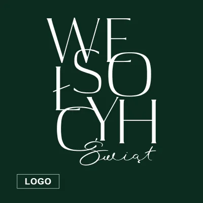Kartka świąteczna z logo - Wzór 2