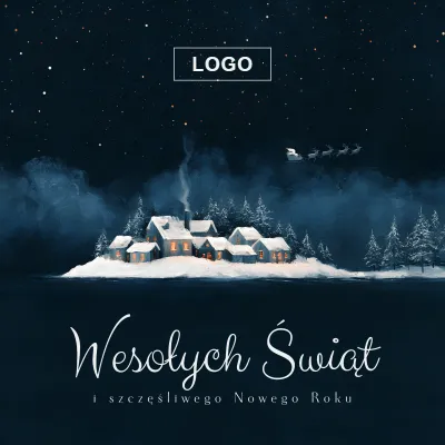 Kartka świąteczna z logo - Wzór 30