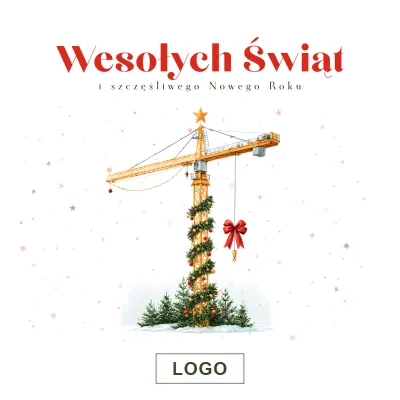 Kartka świąteczna z logo - Wzór 40