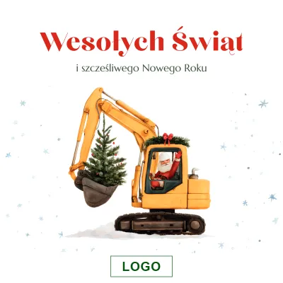 Kartka świąteczna z logo - Wzór 41