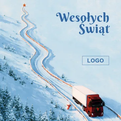 Kartka świąteczna z logo - Wzór 43
