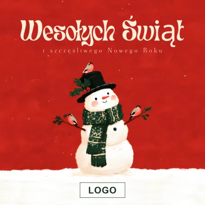 Kartka świąteczna z logo - Wzór 45