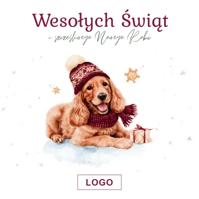 Kartka świąteczna z logo - Wzór 47
