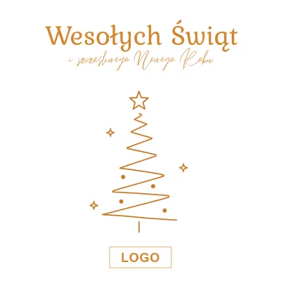 Kartka świąteczna z logo - Wzór 48