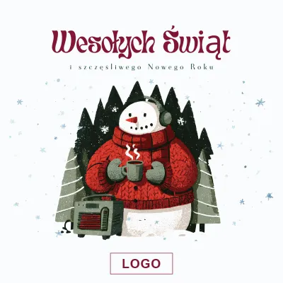 Kartka świąteczna z logo - Wzór 58