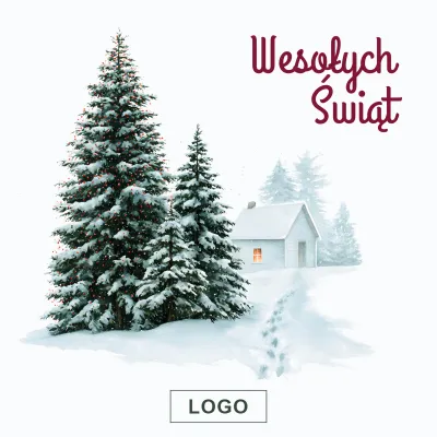 Kartka świąteczna z logo - Wzór 59