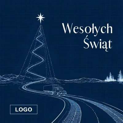 Kartka świąteczna z logo - Wzór 5