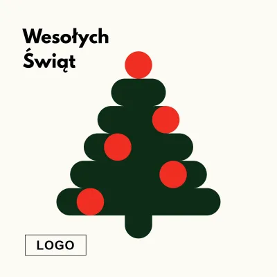 Kartka świąteczna z logo - Wzór 64