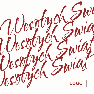 Kartka świąteczna z logo - Wzór 67