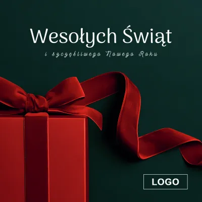 Kartka świąteczna z logo - Wzór 69