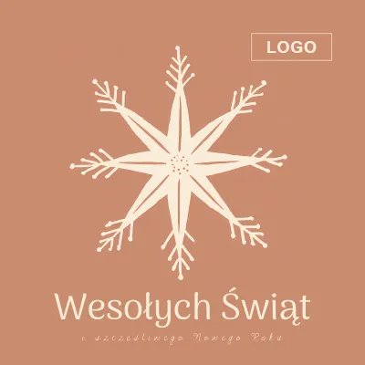Kartka świąteczna z logo - Wzór 70