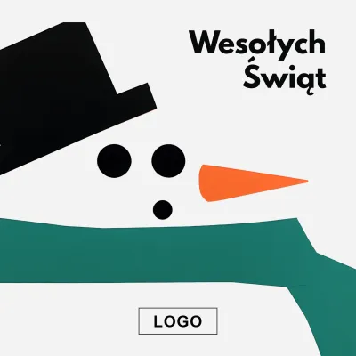 Kartka świąteczna z logo - Wzór 71