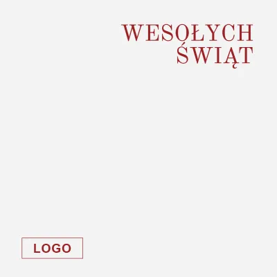 Kartka świąteczna z logo - Wzór 73