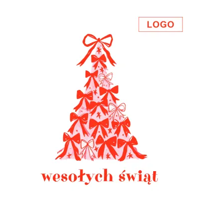 Kartka świąteczna z logo - Wzór 75