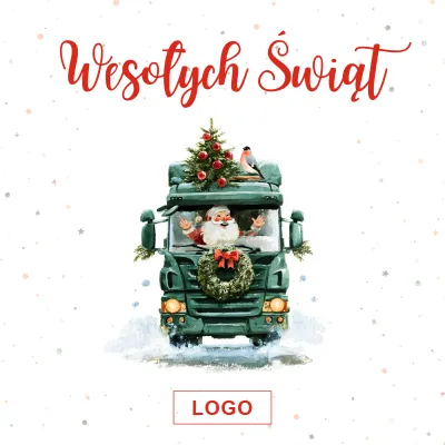Kartka świąteczna z logo - Wzór 8